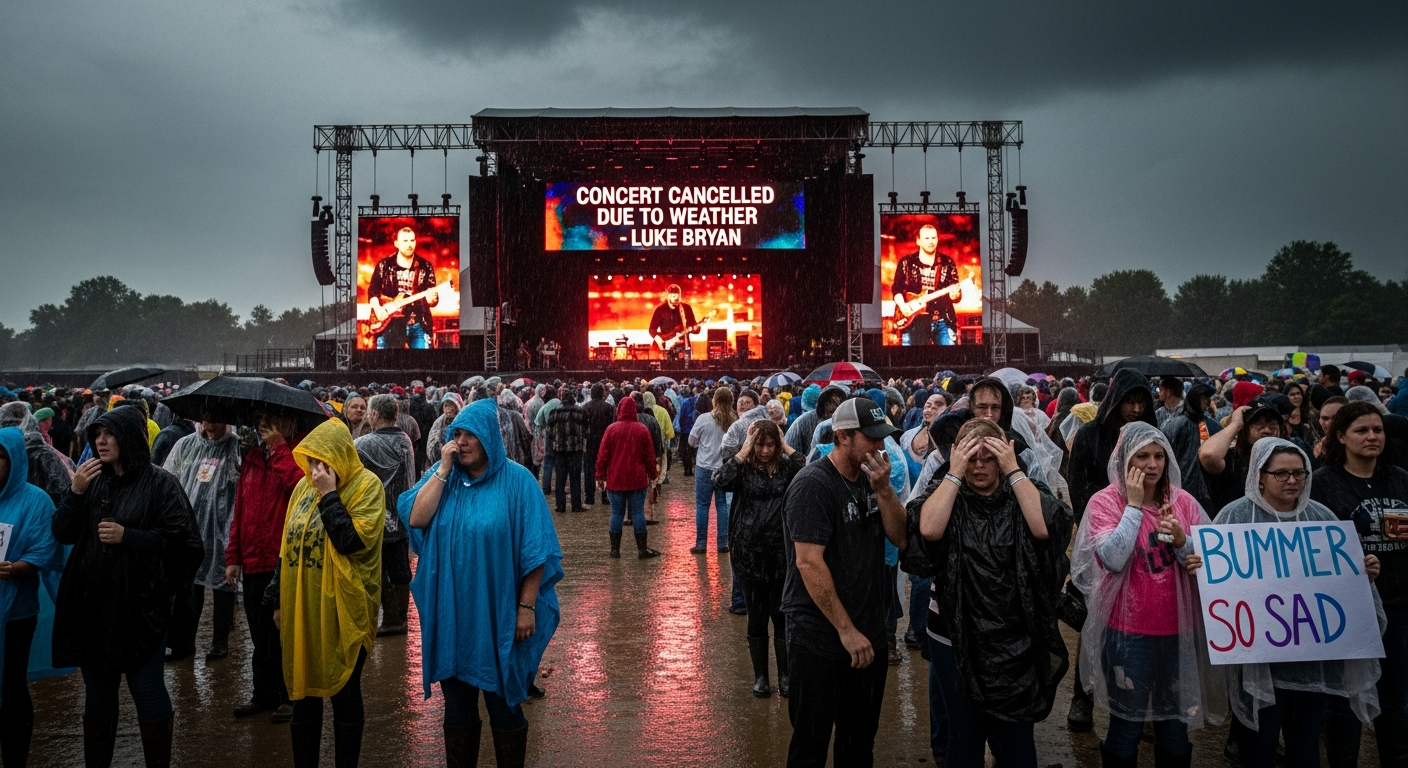 Luke Bryan Cancels Concert in Millersport Due to Weather