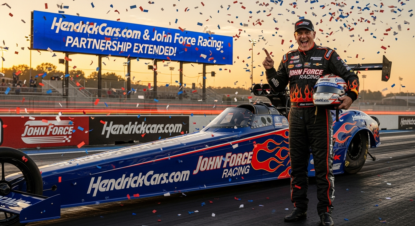 John Force hendrickcars.com Sponsorship Extension
