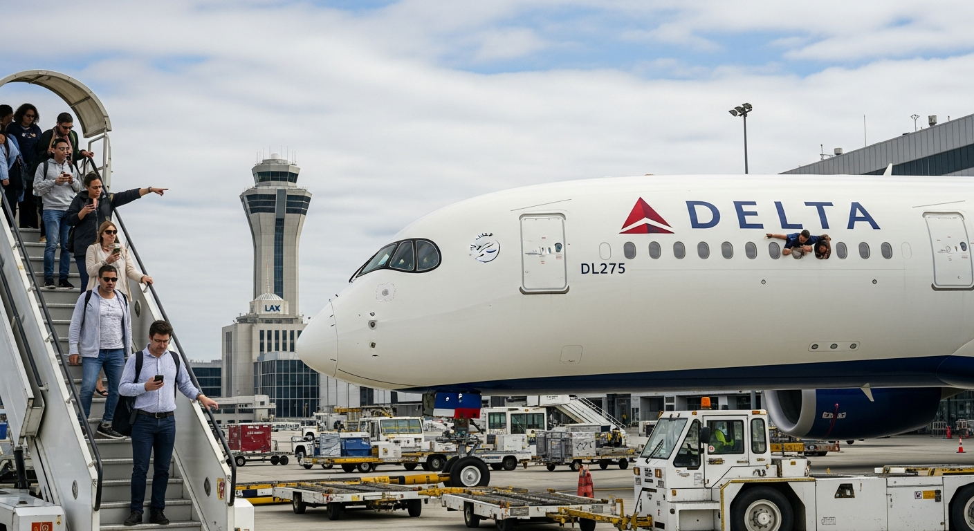 Delta Flight DL275 Diverted LAX