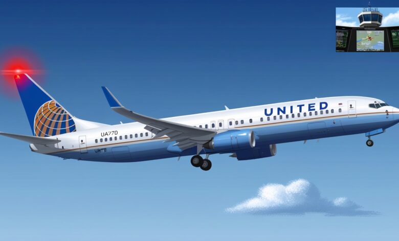 United Airlines Flight UA770 Emergency Diversion Status