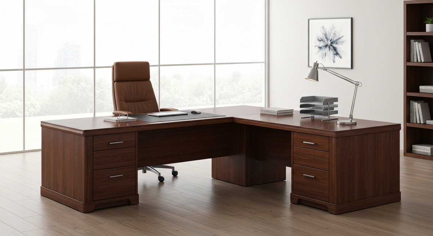L Shaped Executive Desk
