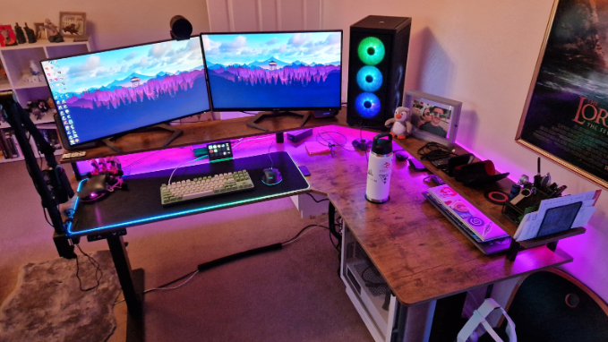 L shaped desk