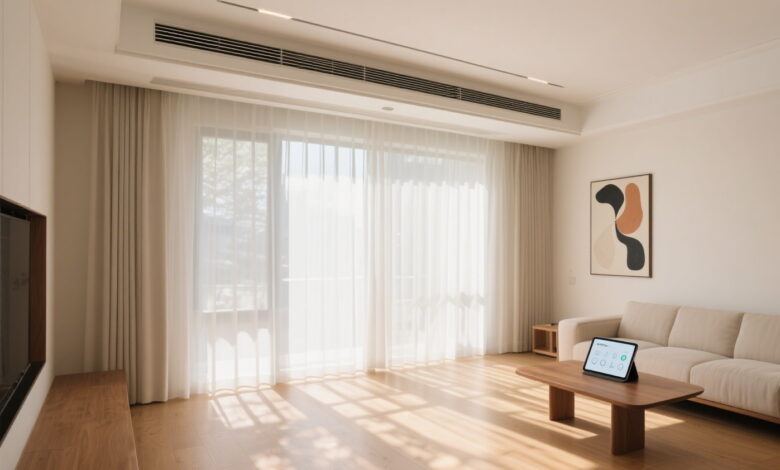 Custom Ceiling Track Design in KYOK Electric Curtain Installation Case