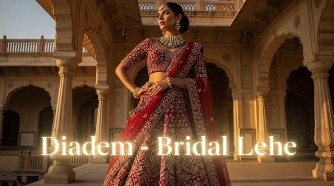 Diadem - bridal lehe